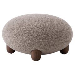 Modern Flock Pouf in Dedar Nimbus boucle by NOOM