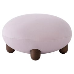 Modern Flock Pouf in Kvadrat Gentle velvet by NOOM