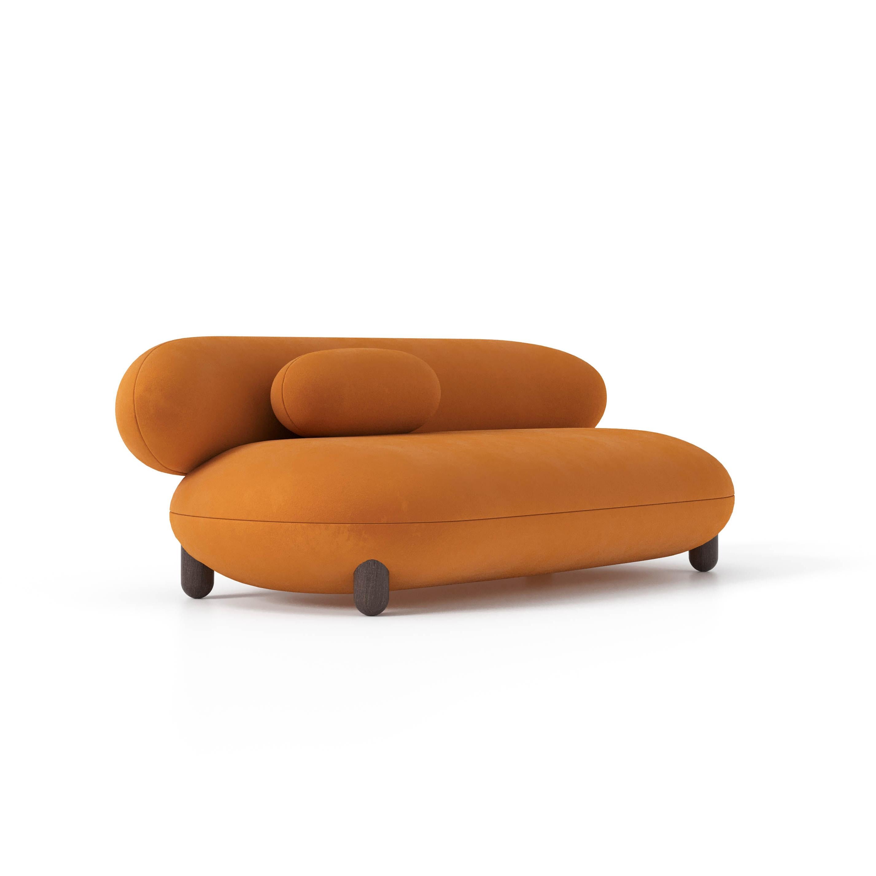 The Flock Sofa is a bold addition to the sculptural Flock collection, defined by organic forms and expressive design. With its timeless wraparound silhouette and deep lounge seating, it is ideal for reclining, gathering, or simply