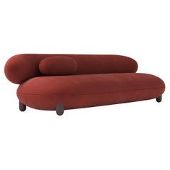 Modern Flock Sofa in Kvadrat Gentle 2 fabric Width 270 cm by NOOM