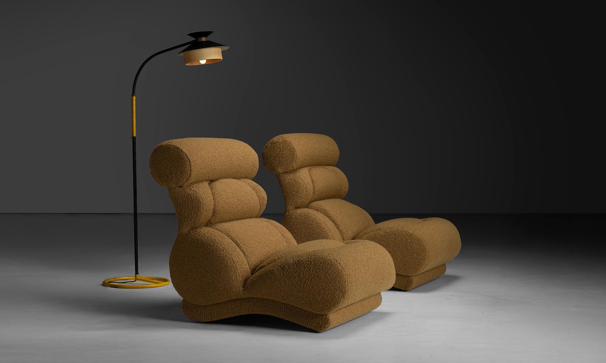 Moderne Stehleuchte, Frankreich um 1950 (Farbe) im Angebot