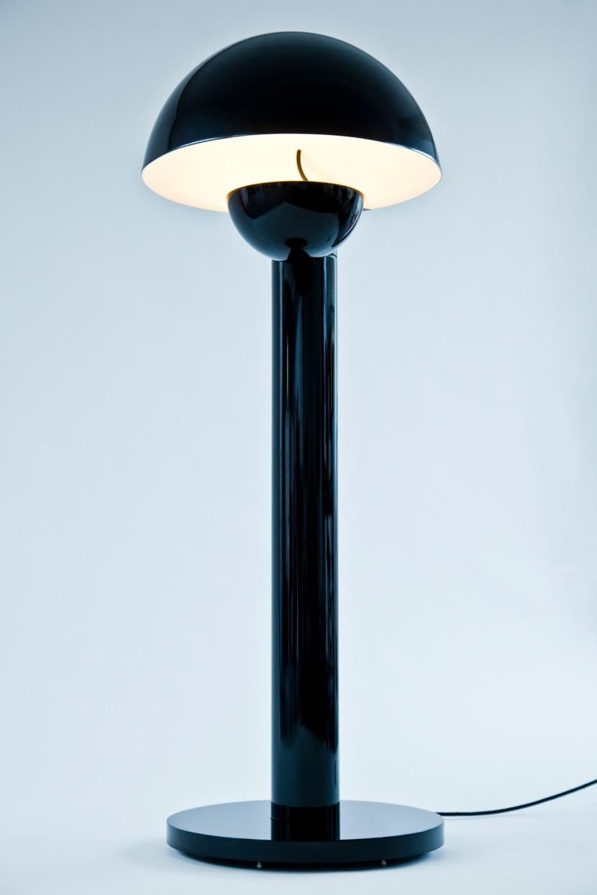 Belgian Modern Floor Lamp Iron Shiny Blackened, Led For Sale