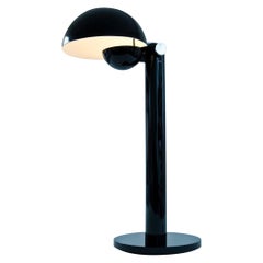 Lampada da terra moderna in ferro lucido annerito, a led