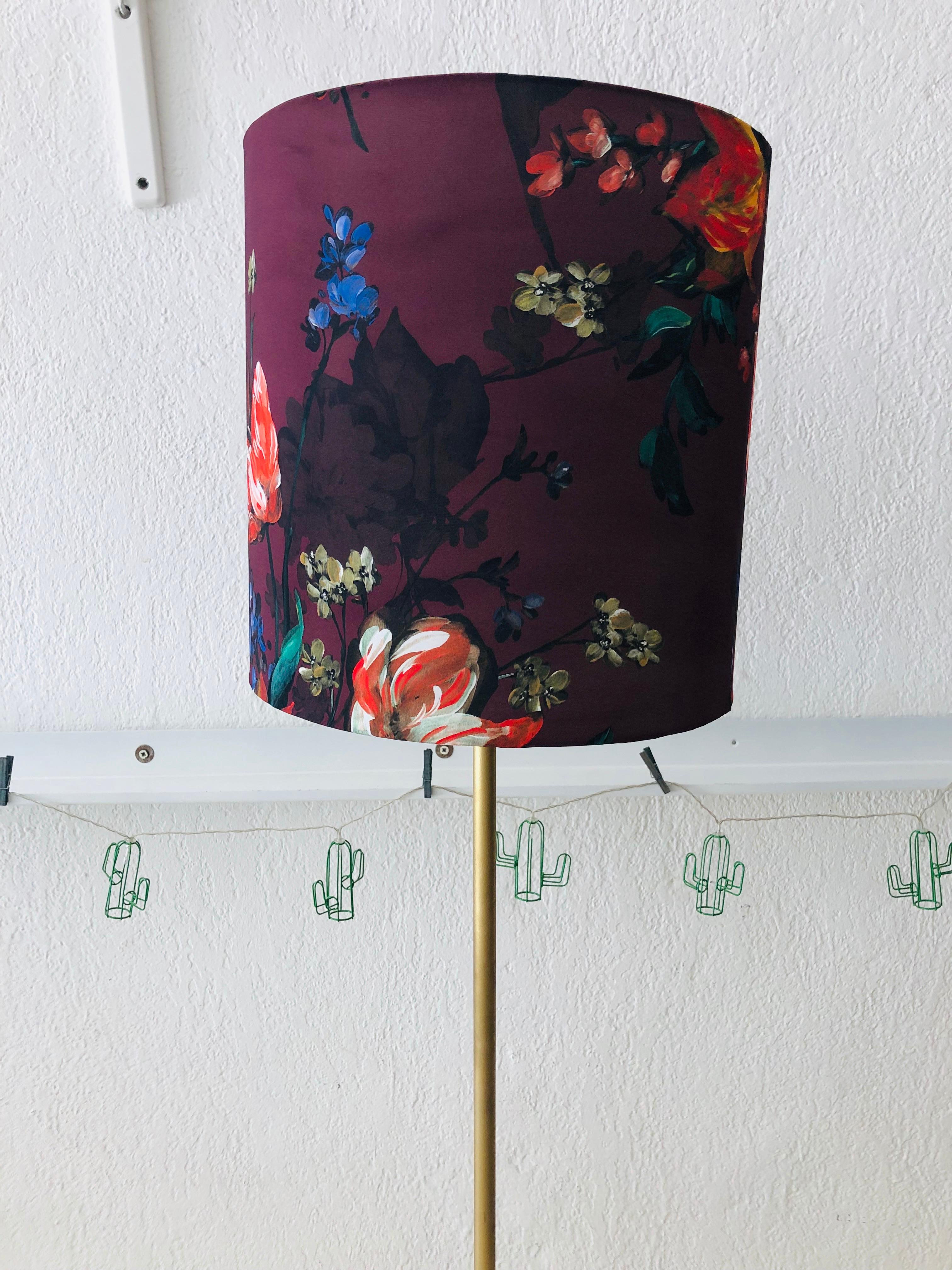 Modern Floor Lamp with Gilded Iron Base, a Pair For Sale 6