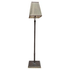 Modern Floor Lamp with Square-Section Metal Base, France, Late 20th Century
