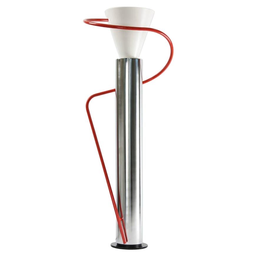 Modern Floor Light Baldessari Aluminium Cone Rotating Sculpture