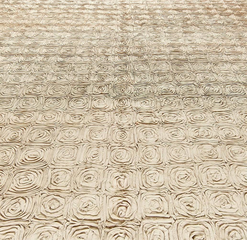 Hand-Crafted Modern Floral Handcrafted Carpet by Doris Leslie Blau For Sale
