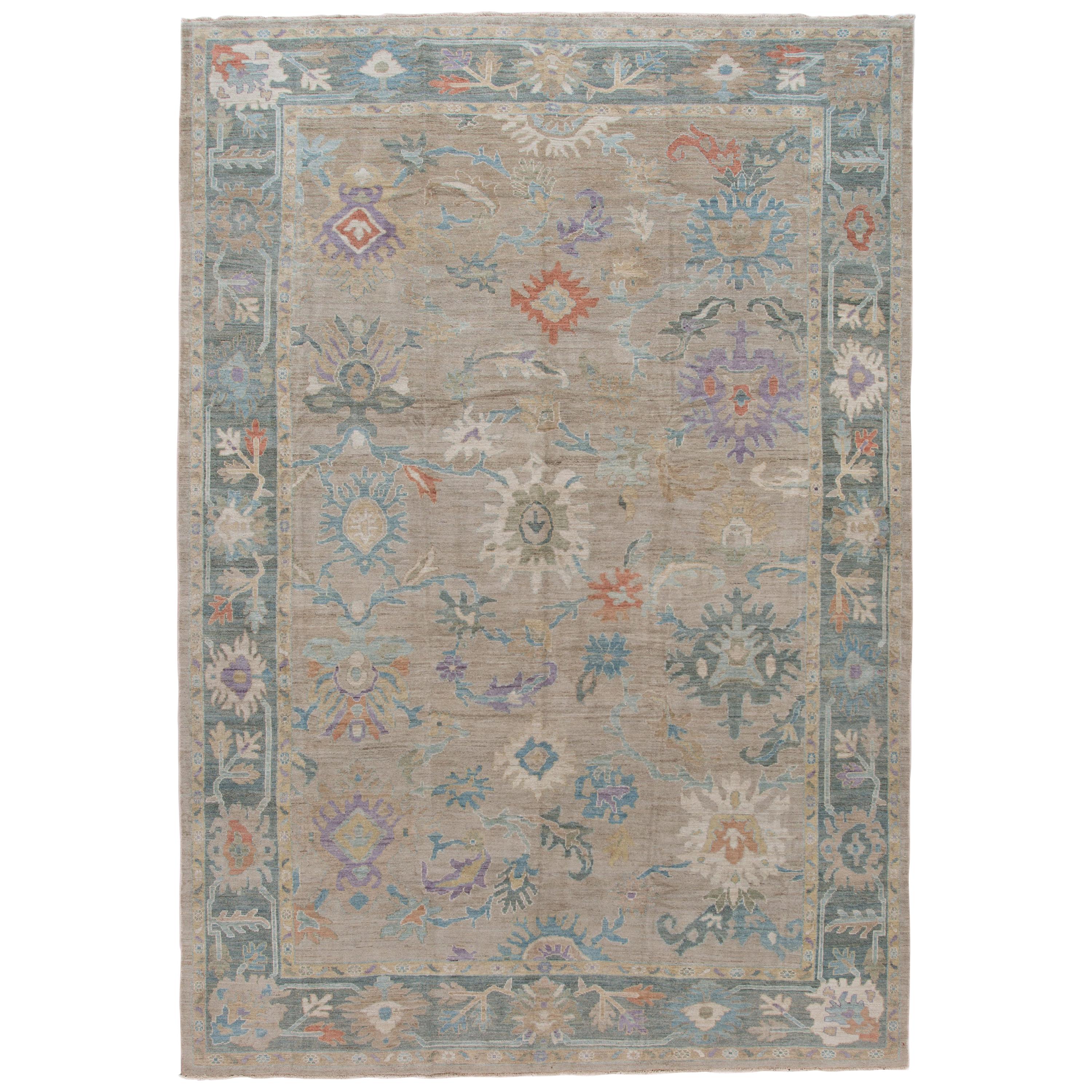 Sultanabad Carpet, Handmade Wool Carpet For Sale at 1stDibs