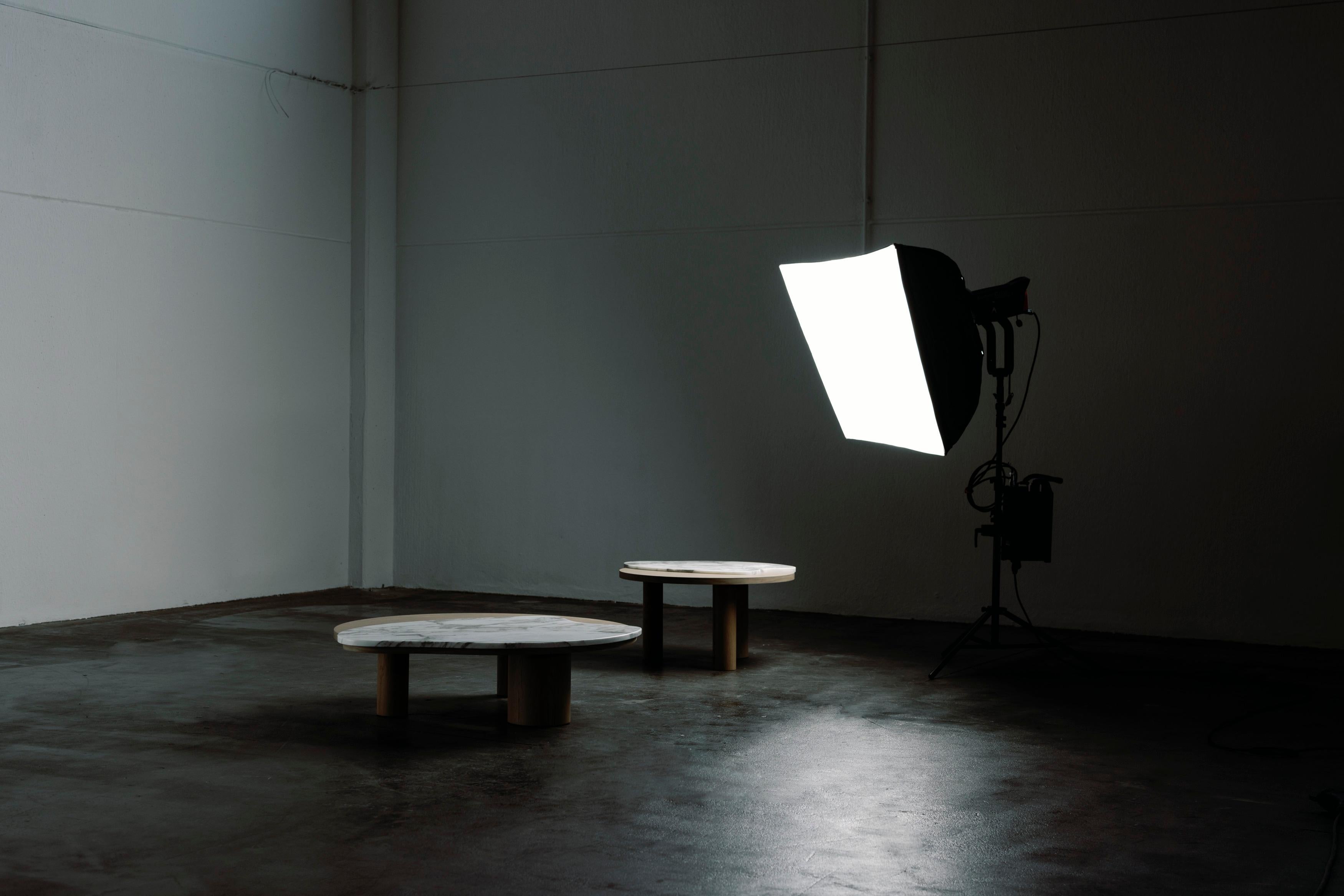 Modern Flow Nesting Coffee Table Calacatta Marble Handmade Portugal Greenapple For Sale 5