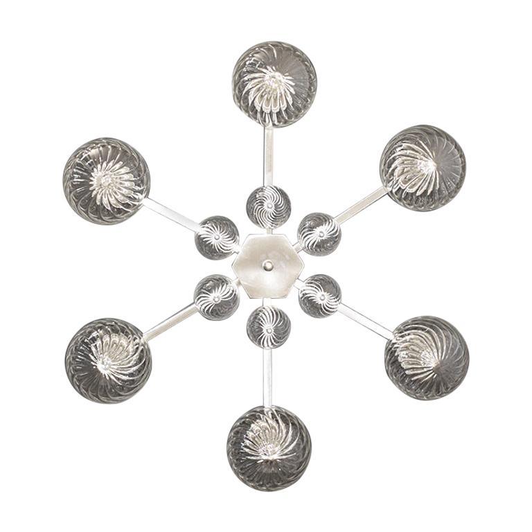 Italian Modern Flush Mount by Fabio Ltd For Sale