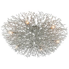 Modern flush mount in a nickel finish - Hollywood collection, by BRAND VAN 