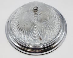 Moderne Einbauleuchte mit Lampenschirm aus österreichischem Kristall im Swirl-Design – Verfügbare Stückzahl