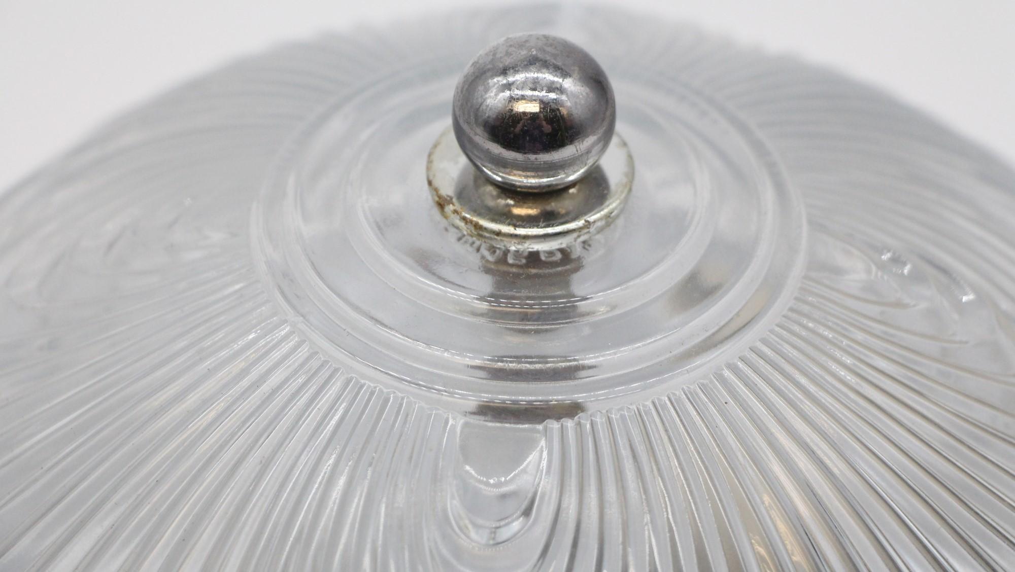 Modern Flush Mount Light with Austrian Crystal Shade Swirl Design Qty Avail For Sale 1