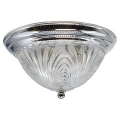 Modern Flush Mount Light with Austrian Crystal Shade Swirl Design Qty Avail