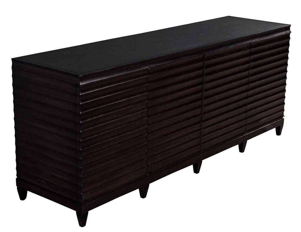 Modern Fluted Buffet Sideboard Cabinet by Barbara Barry for Baker Furniture 1