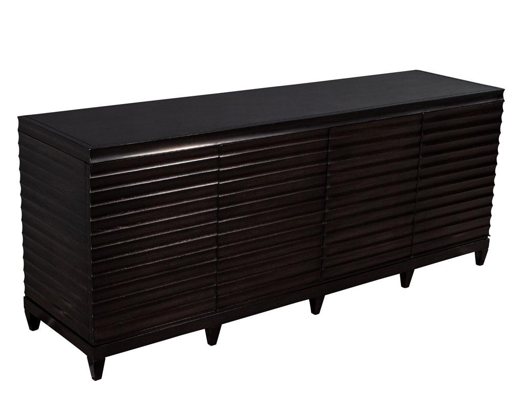 Modern Fluted Buffet Sideboard Cabinet by Barbara Barry for Baker Furniture 2