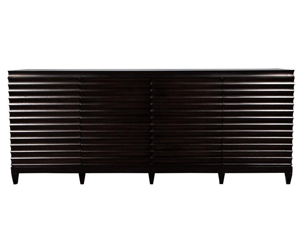 Modern Fluted Buffet Sideboard Cabinet by Barbara Barry for Baker Furniture 3