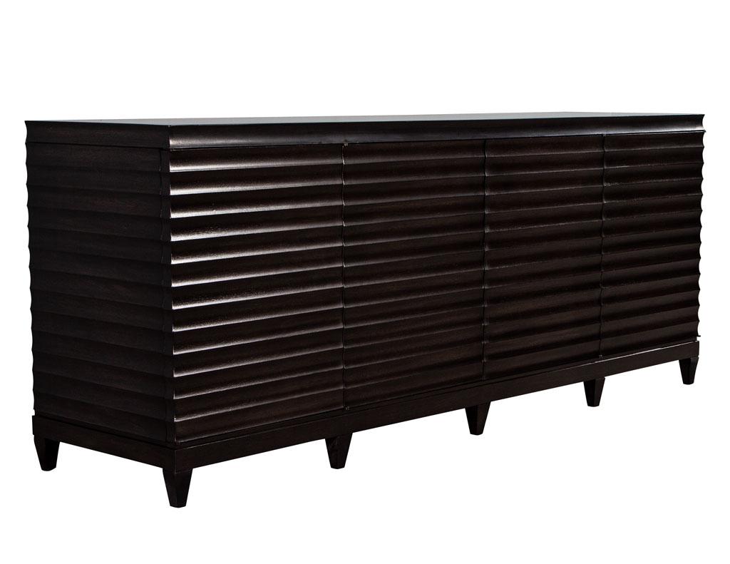 Modern Fluted Buffet Sideboard Cabinet by Barbara Barry for Baker Furniture 4