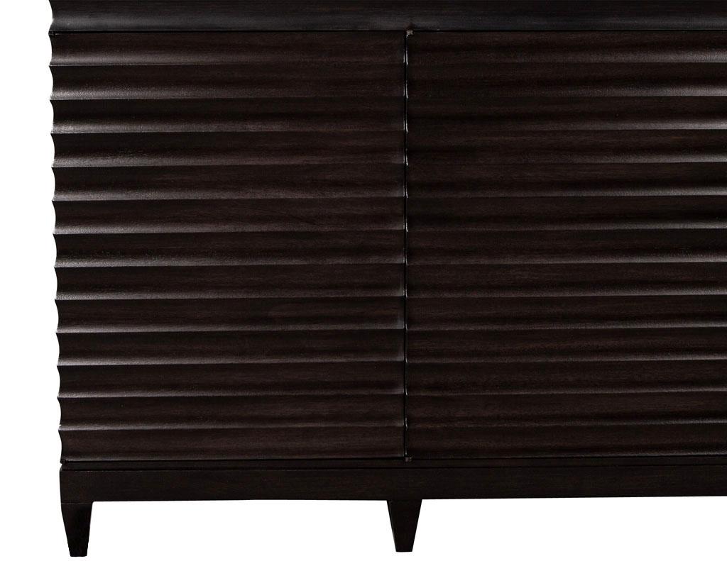 Modern Fluted Buffet Sideboard Cabinet by Barbara Barry for Baker Furniture 5