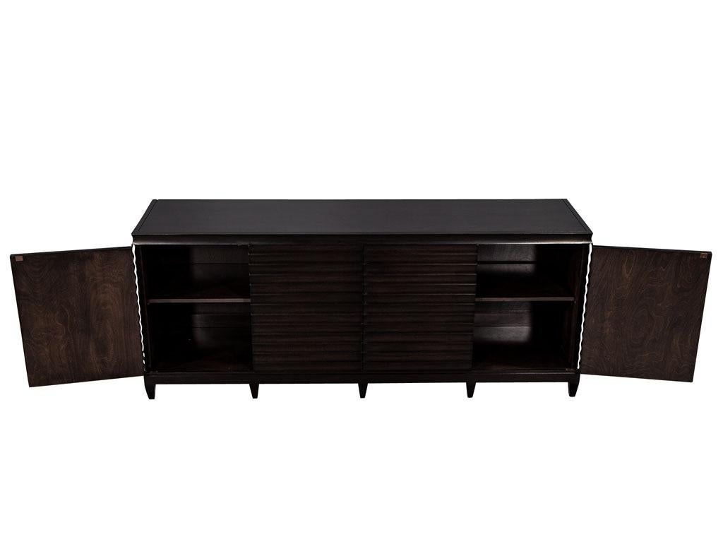 American Modern Fluted Buffet Sideboard Cabinet by Barbara Barry for Baker Furniture