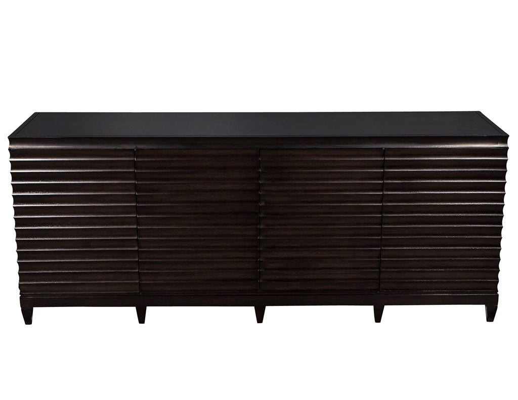 Modern Fluted Buffet Sideboard Cabinet by Barbara Barry for Baker Furniture