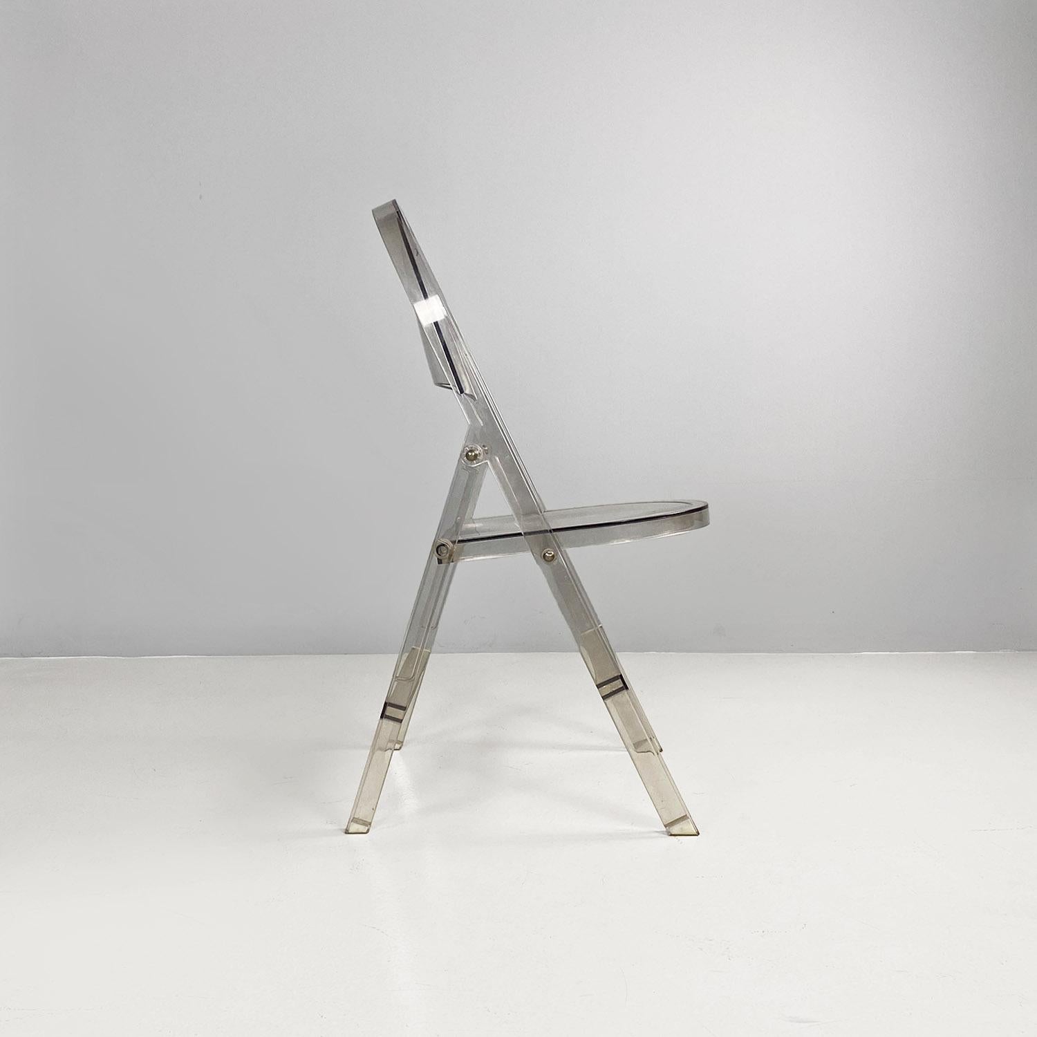 Modern Folding chair Tric Achille & Pier Giacomo Castiglioni Bonacina Italy 2000 In Good Condition For Sale In MIlano, IT