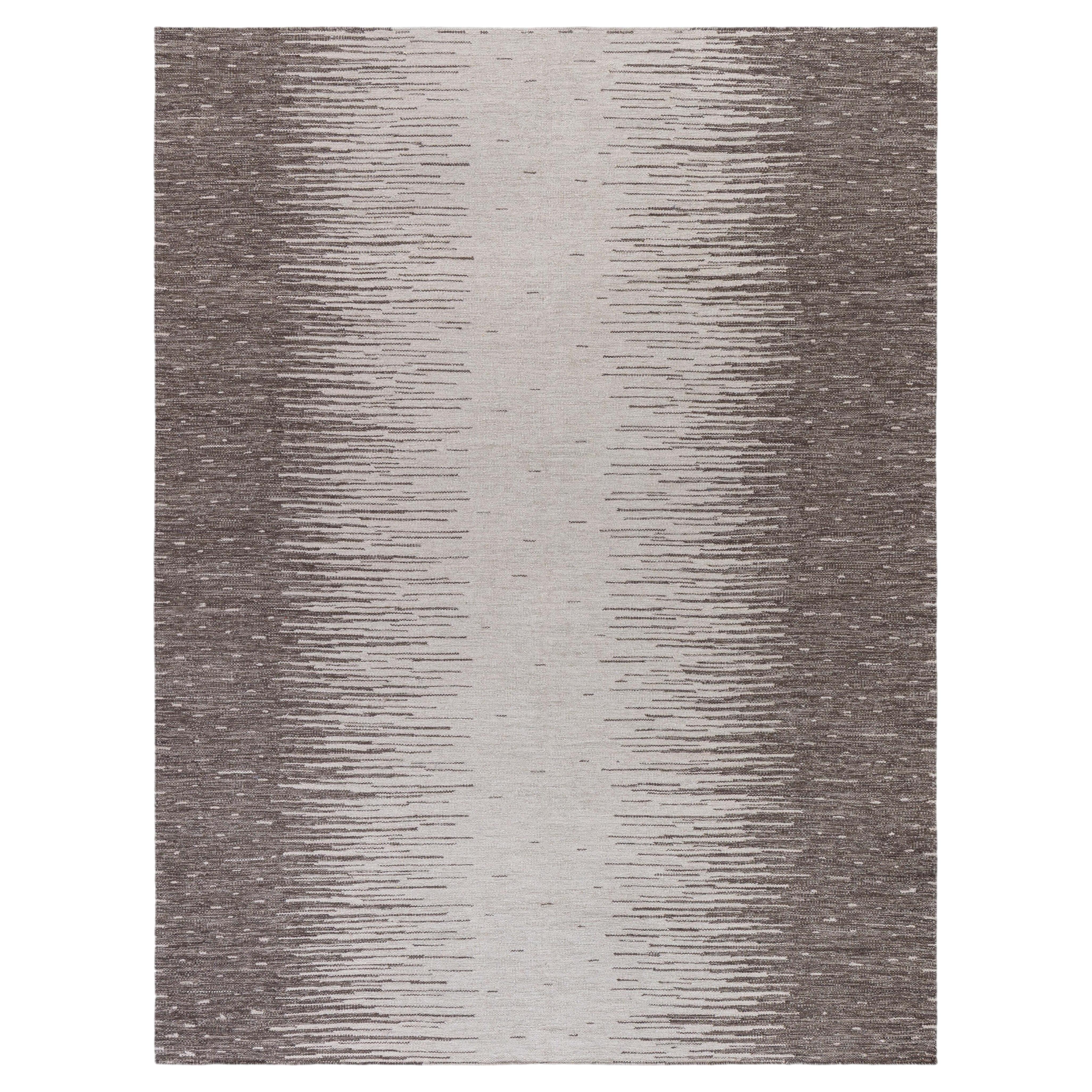 Modern Forel Scandinavian Style Flat Weave Wool Rug by Doris Leslie Blau For Sale