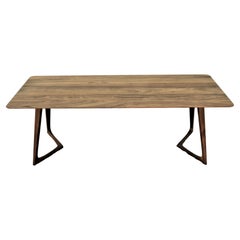 Modern Formstelle for Zeitraum American Walnut Rectangular Twist Coffee Table