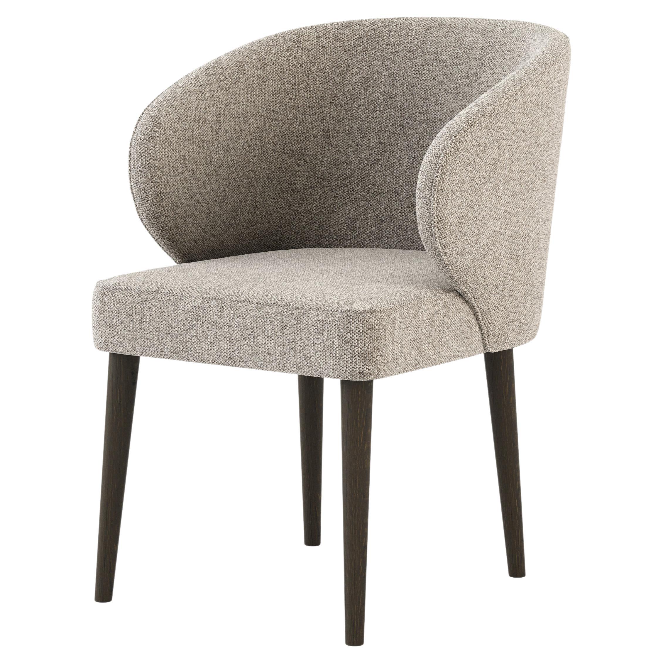 Moderner Fortune-Stuhl aus Eiche und Textilien, handgefertigt von Stylish Club