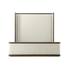 Cama moderna con marco y tapizado - Queen