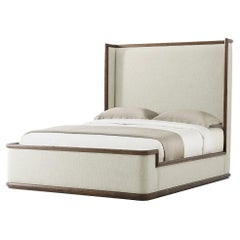 Modern Framed and Upholstered Bed - Queen