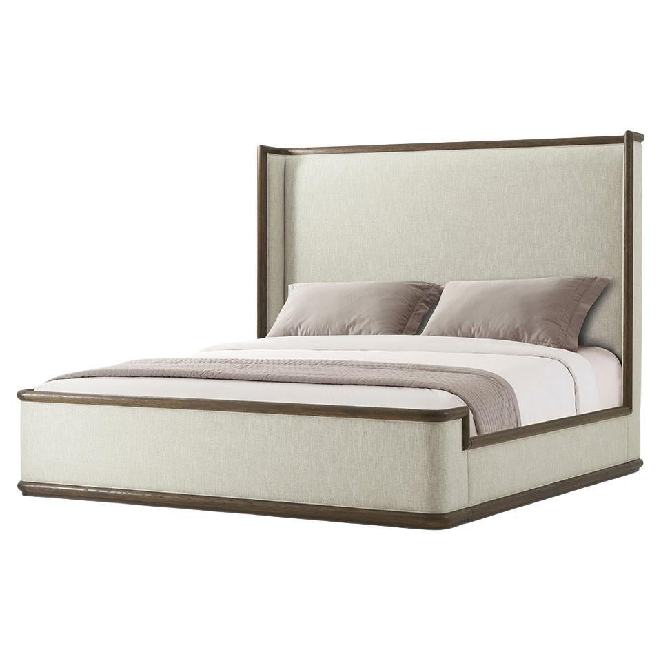Modern Framed and Upholstered Bed - US King For Sale
