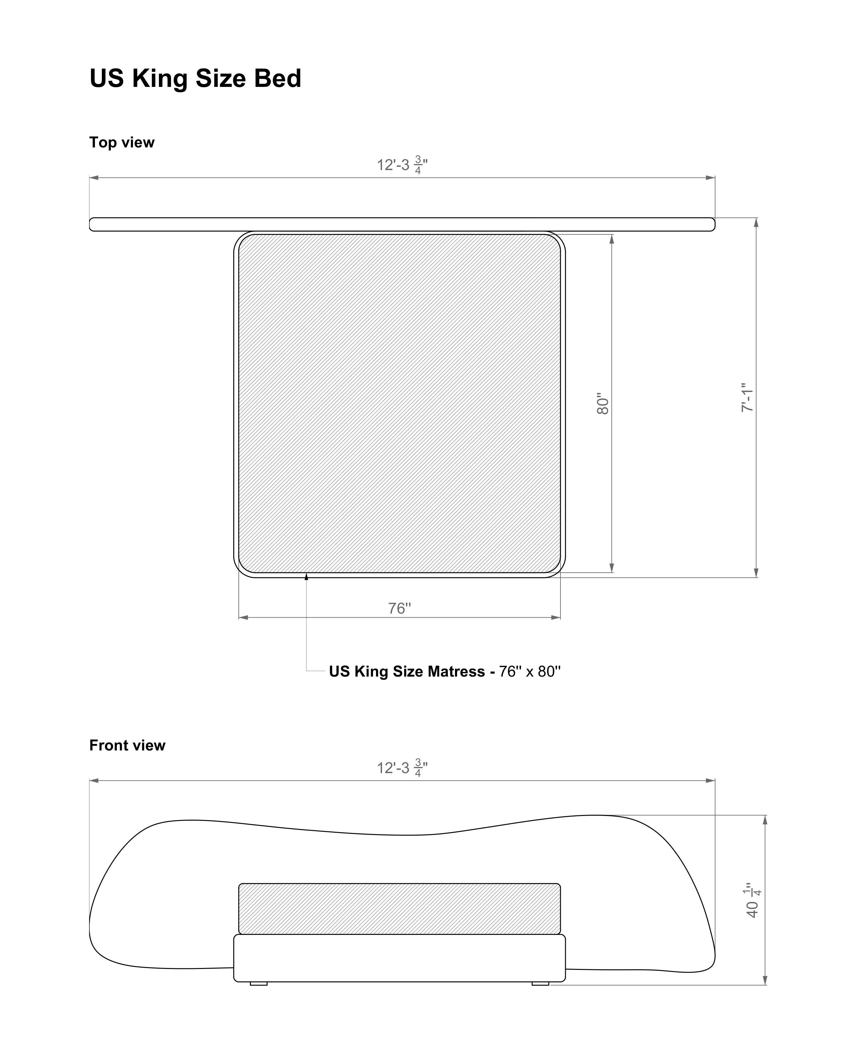 Letto moderno a mano libera US King Size, melanzana mohair fatto a mano Portogallo Greenapple in vendita 2