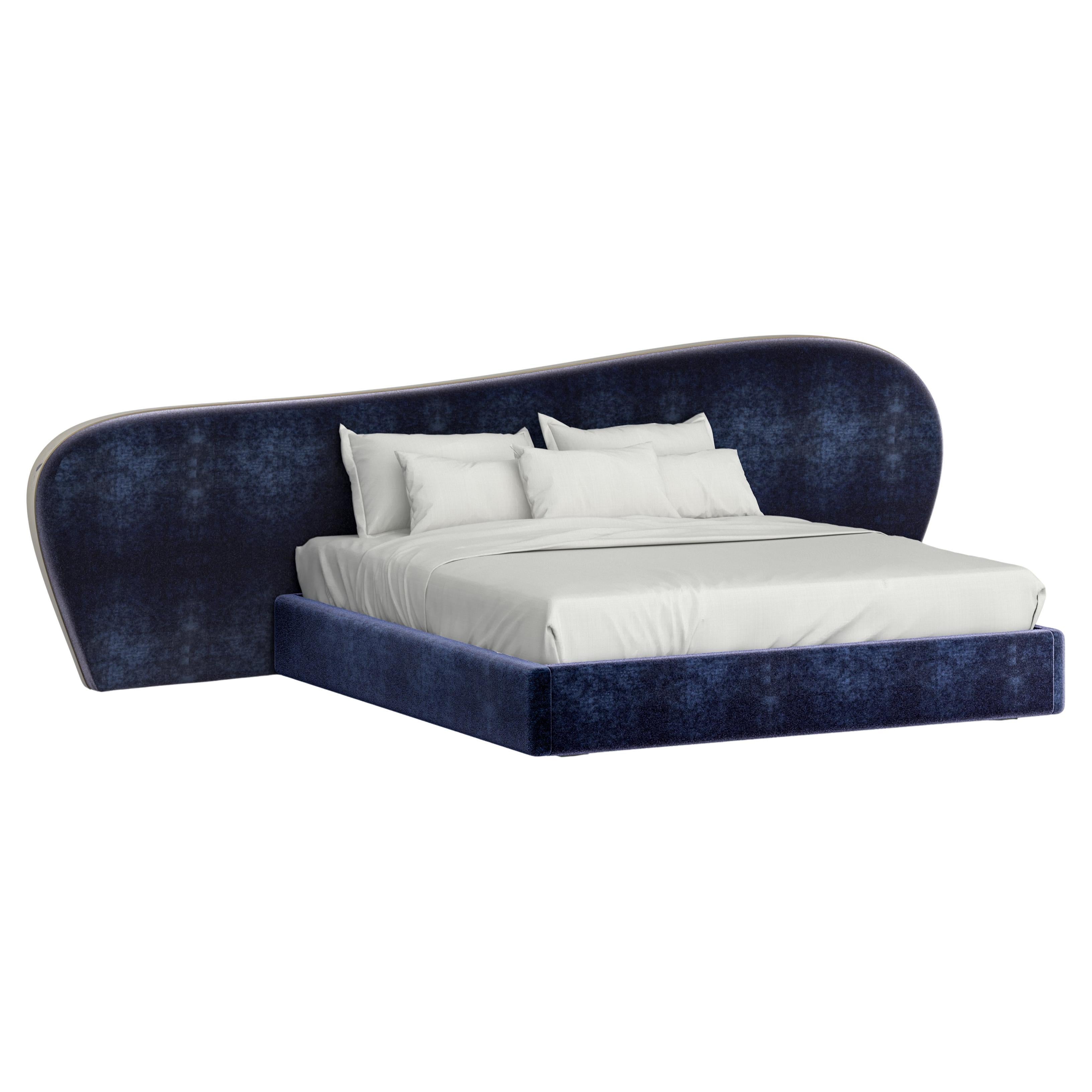 Moderno Manos Libres DEDAR Cama de Terciopelo de Seda US King Hecho a Mano Portugal Greenapple