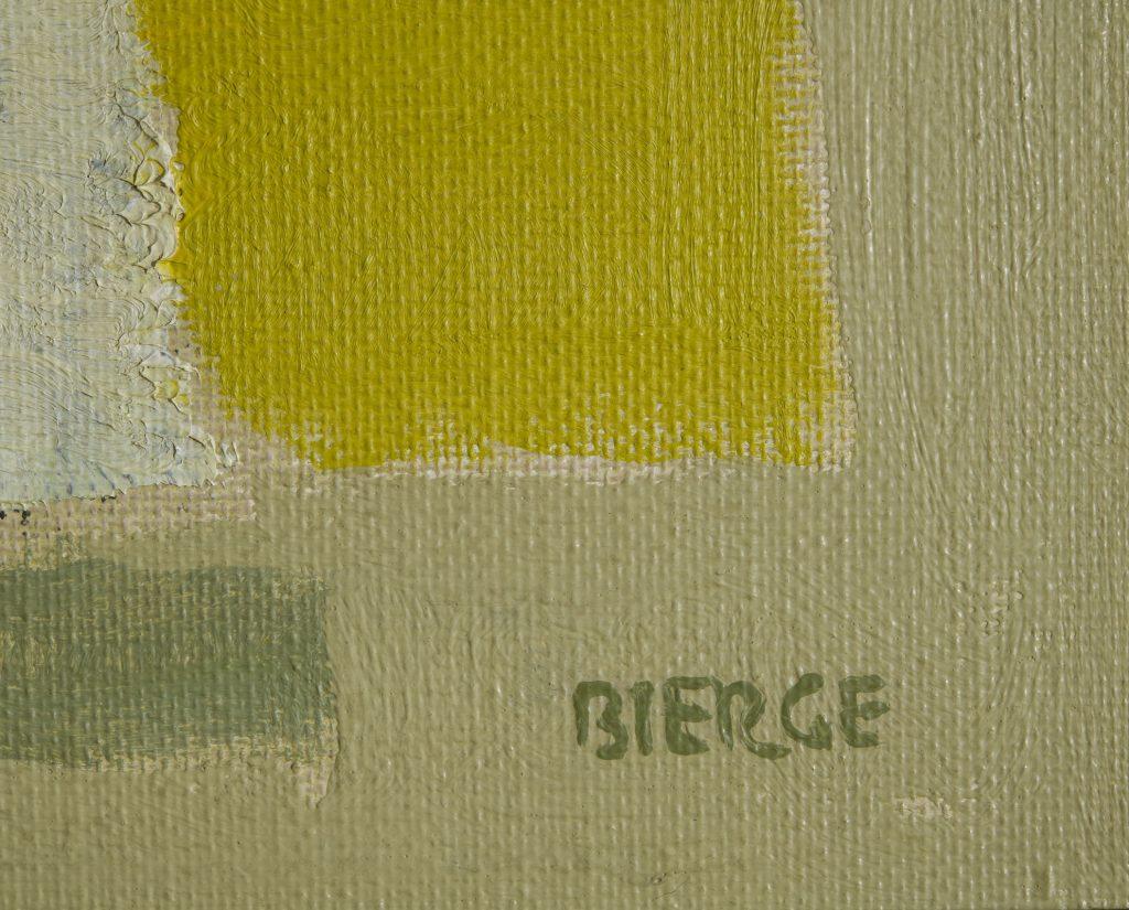 Französisches abstraktes Stillleben der Moderne, abstraktes Gemälde von Roland Bierge im Zustand „Gut“ im Angebot in Roma, IT