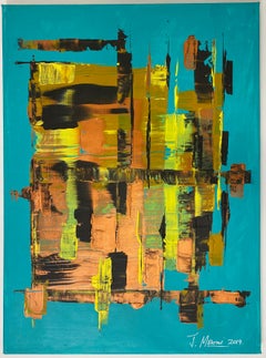 Modern French Abstract Painting signed J. Moroni