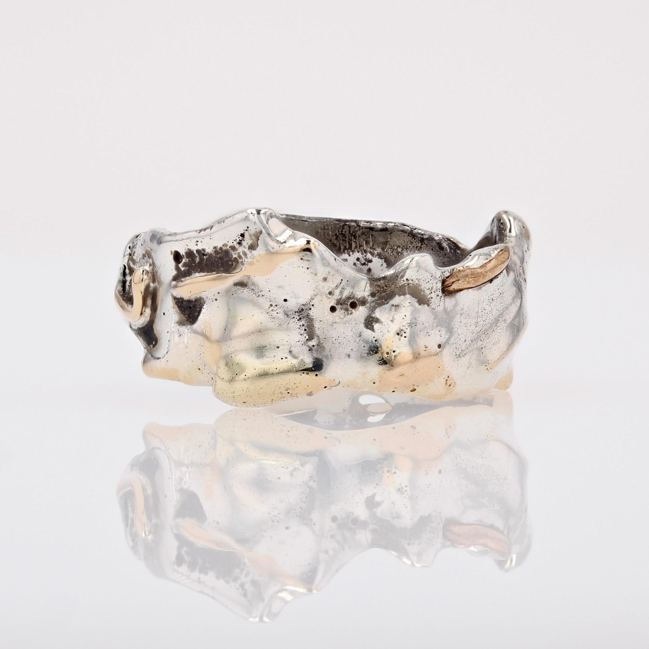 Anello Bangle in argento di design moderno francese In condizioni buone in vendita a Poitiers, FR