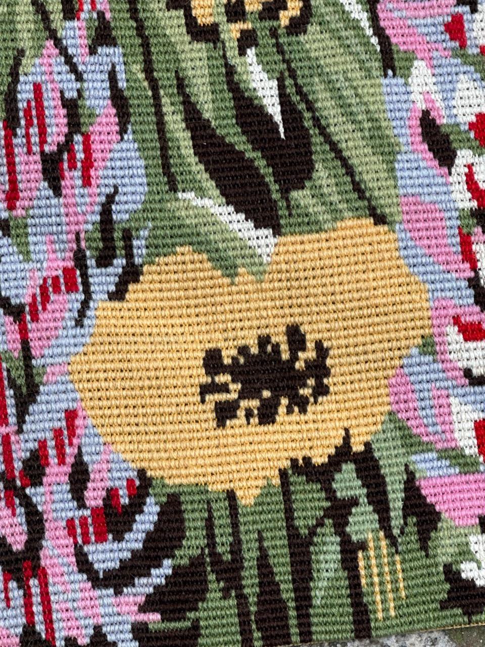 Modern French needlepoint tapestry Attribute to Hervé Lelong in vendita 2