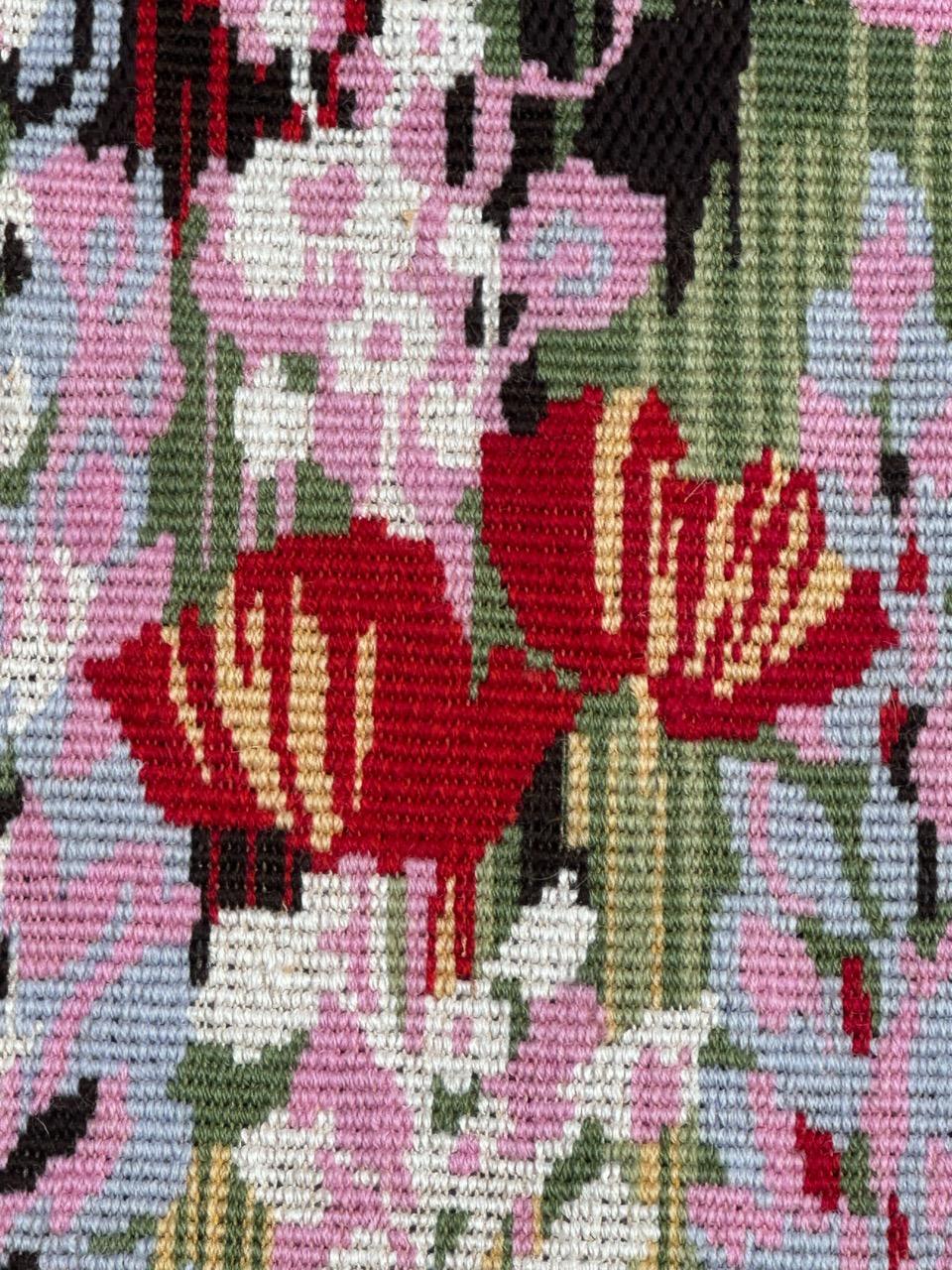Modern French needlepoint tapestry Attribute to Hervé Lelong in vendita 4