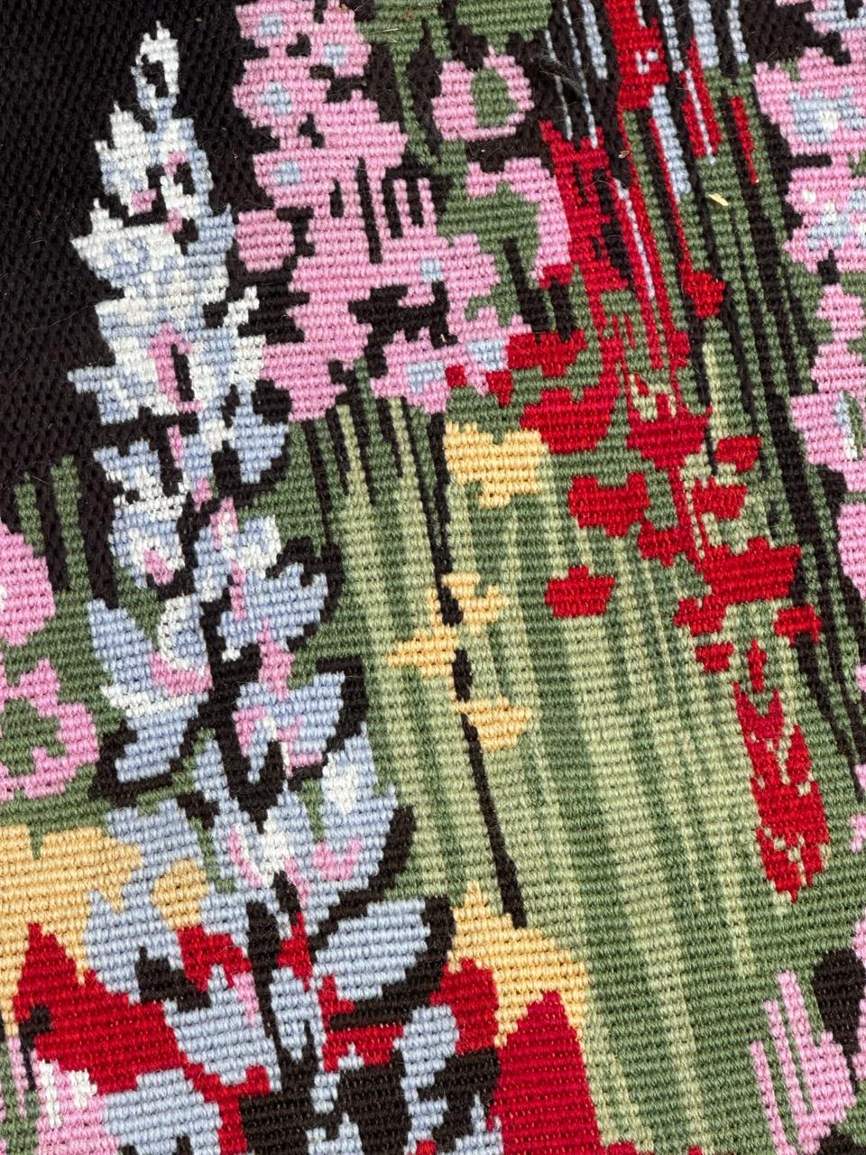 Modern French needlepoint tapestry Attribute to Hervé Lelong in vendita 9