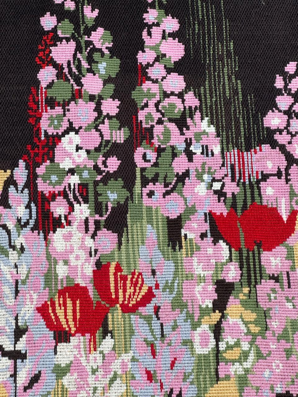 XX secolo Modern French needlepoint tapestry Attribute to Hervé Lelong in vendita