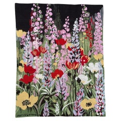 Modern French needlepoint tapestry Attribute to Hervé Lelong