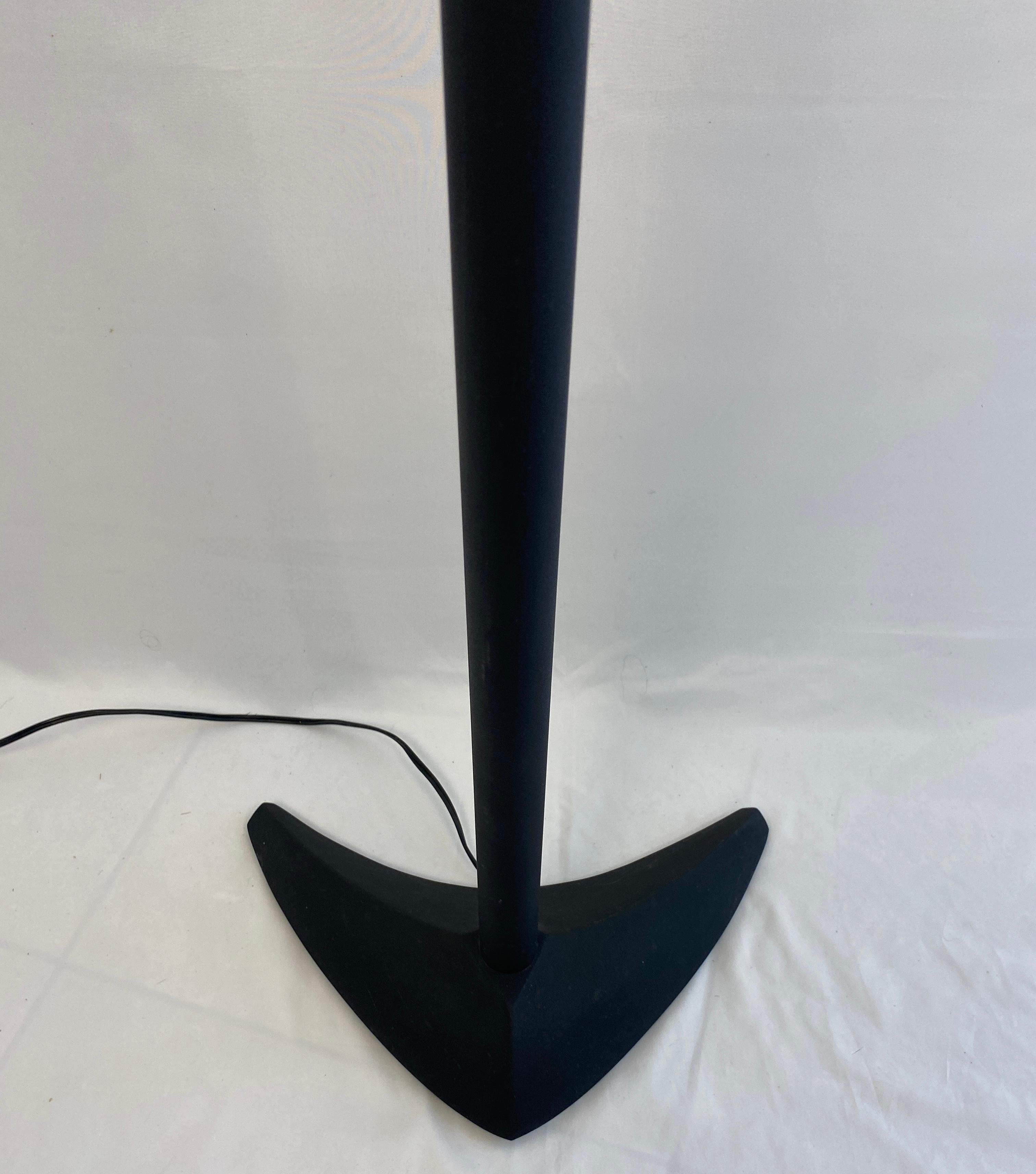 Modern French Polished Chrome Floor Lamp by LG, Paris France For Sale 7