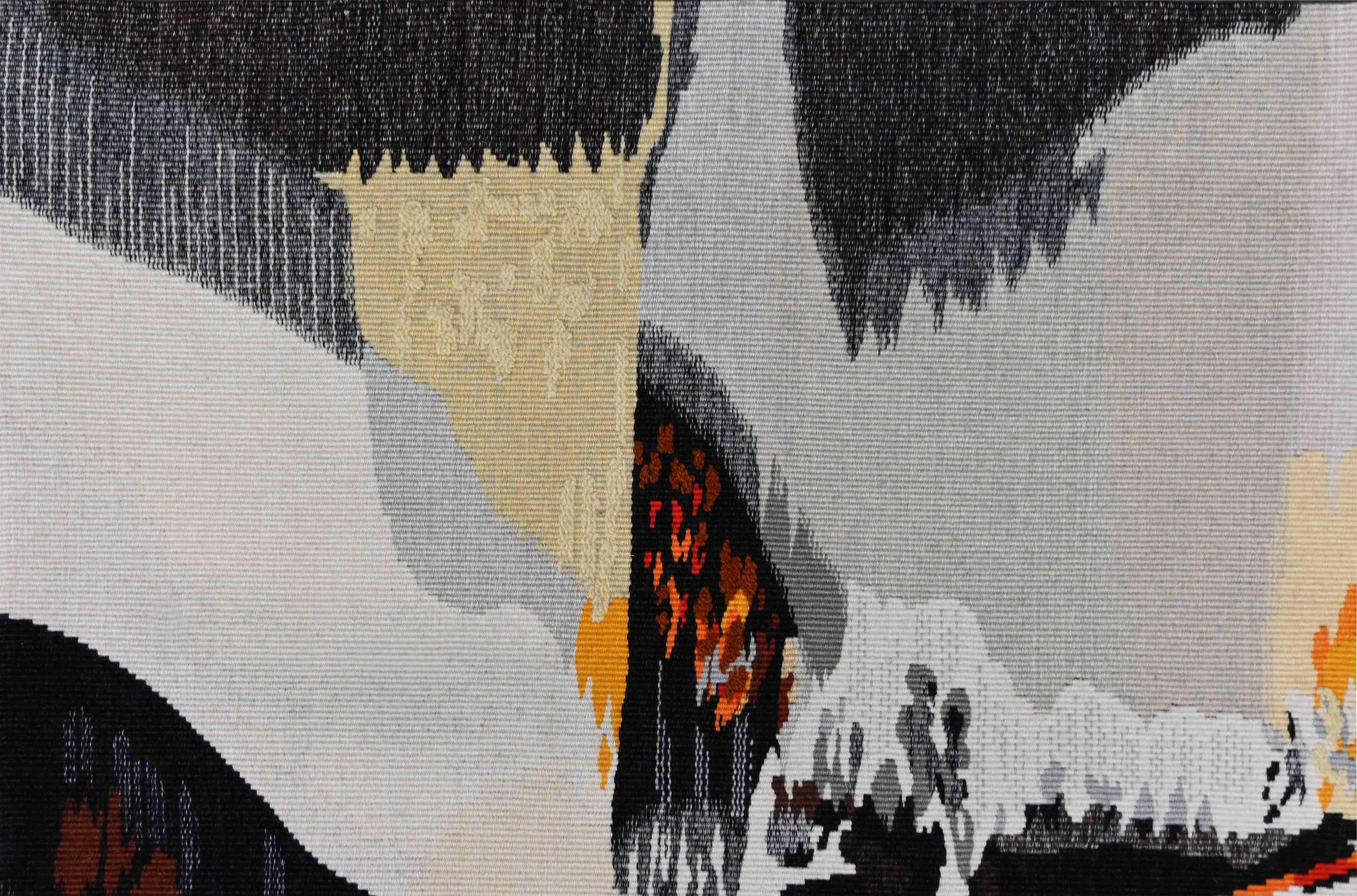 Hand-Woven Modern French Tapestry, Atelier Felletin - Signed Couraud, Edition 1/4 - 1454 For Sale