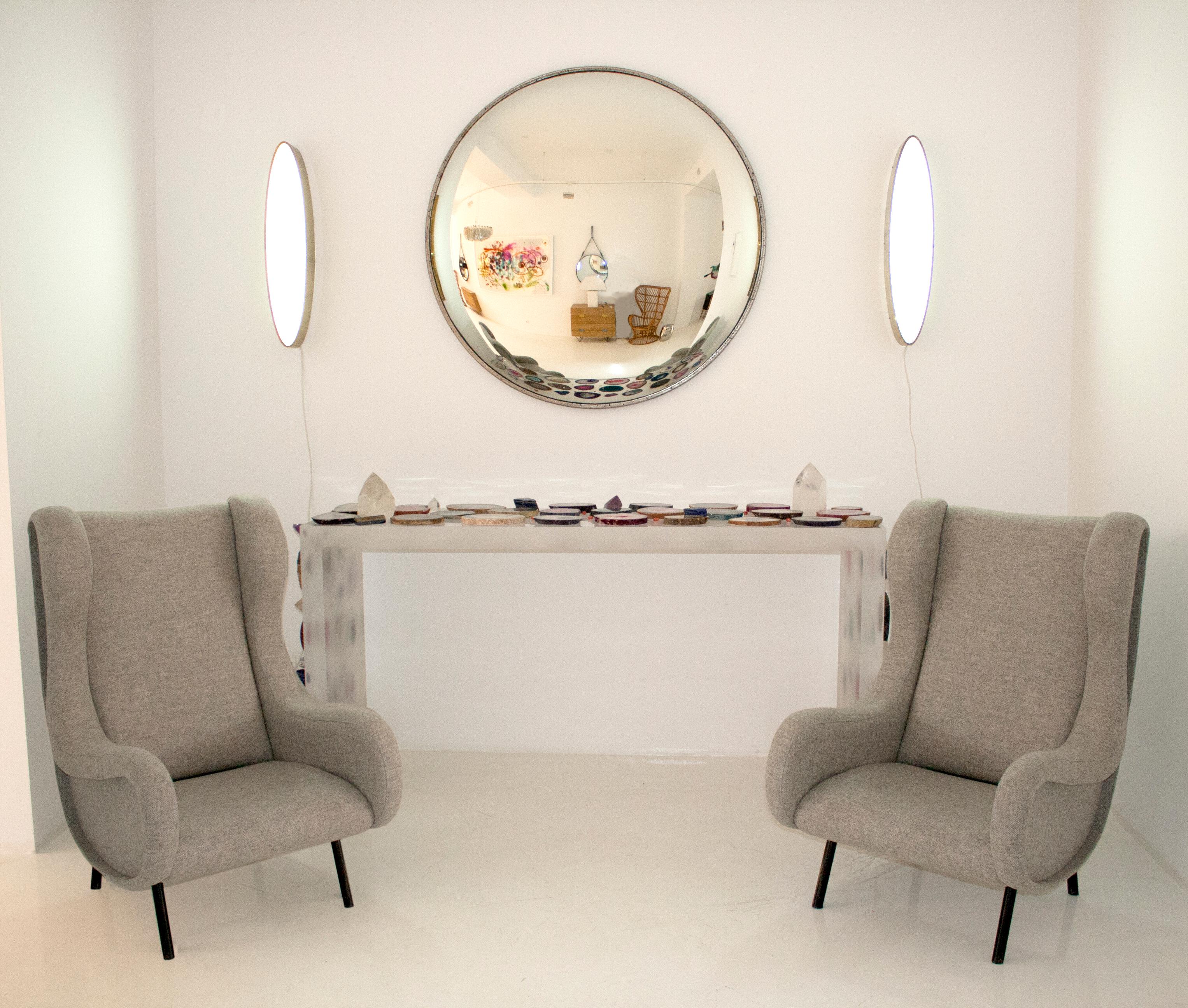 Modern French Wall-Mounted Convex Mirror 1