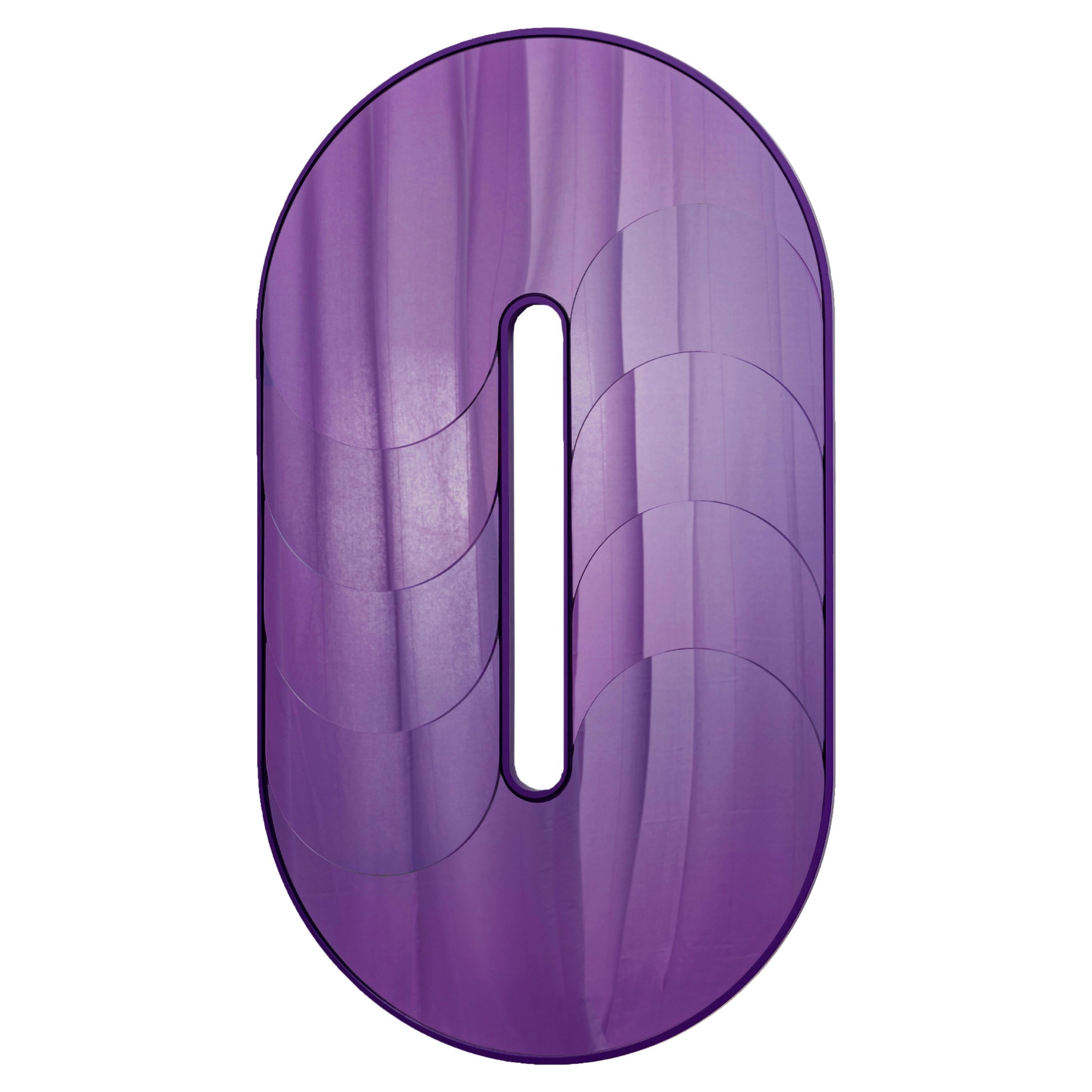 Moderner Ganzkörperspiegel "Baggage Claim-O" in Violett von Müge Kahraman
