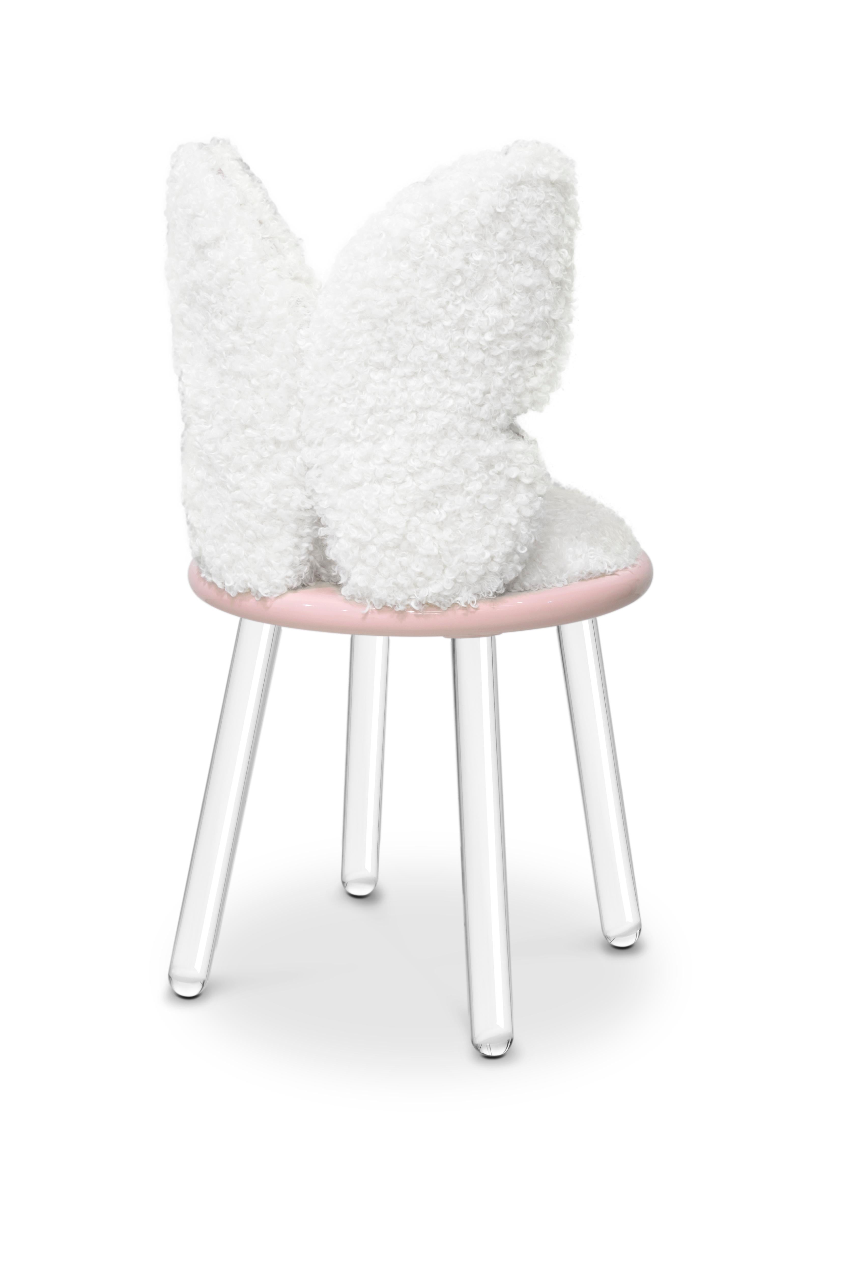 Portuguese Modern Fur Pixie Chair by Circu Magical Furniture For Sale