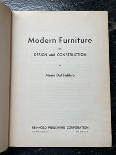 Modern Furniture by Mario Dal Fabbro, 1950