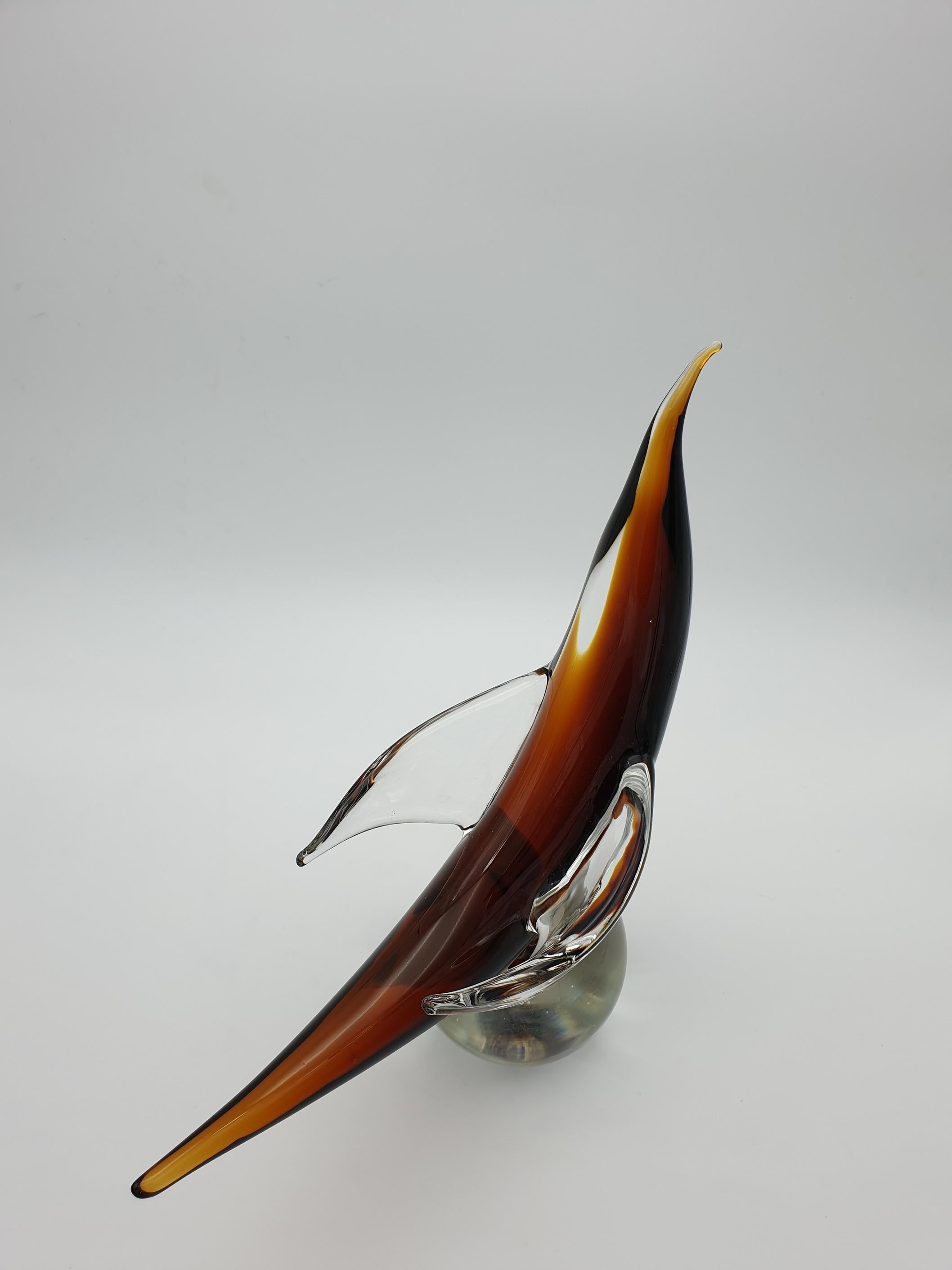 Modern Futuristic Murano Glass Sculpture by Cenedese, circa 1970s For Sale 4