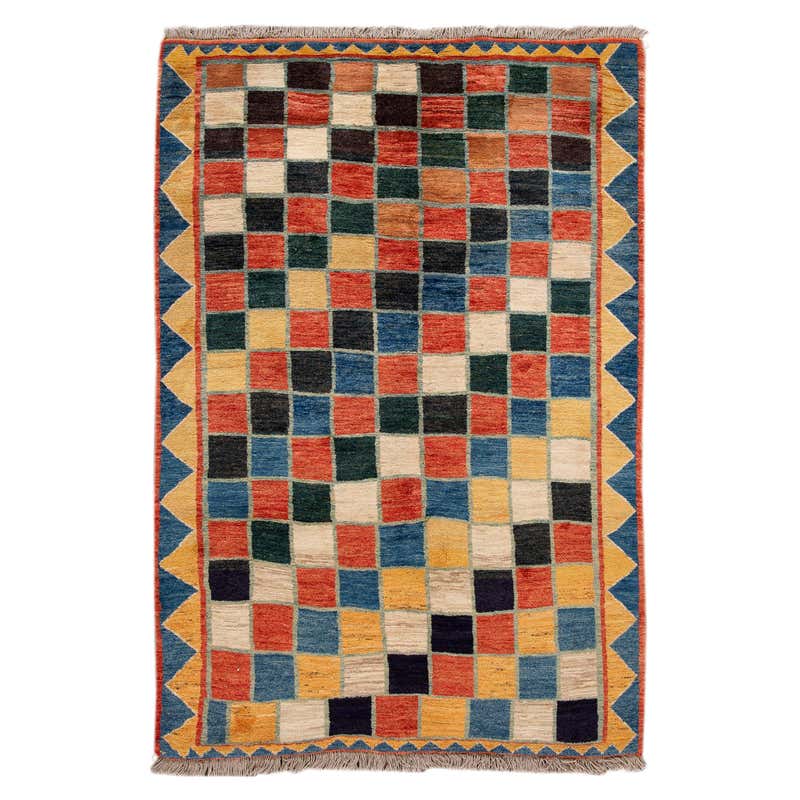 Modern Persian Gabbeh Rug For Sale at 1stDibs